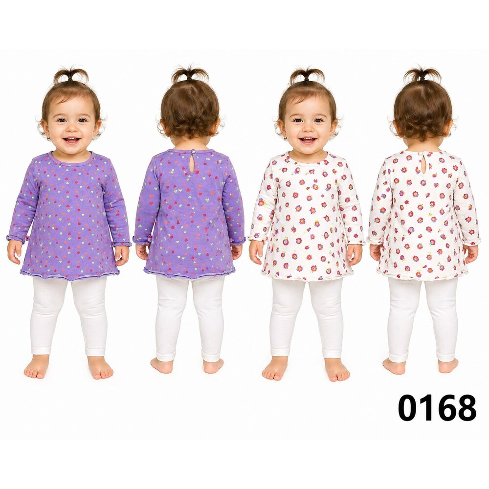 Lot of 2 First Impressions Baby Girl Shirts - Size 18M - 0168